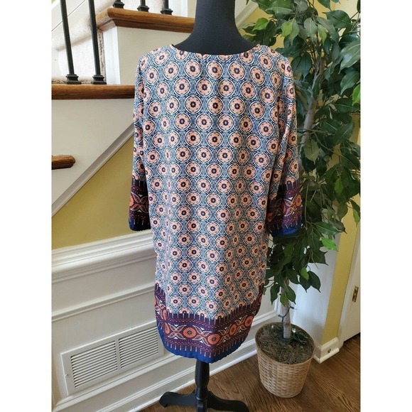 BeBop XL Mini Shift Dress Geometric Print Pullover - Picture 6 of 16